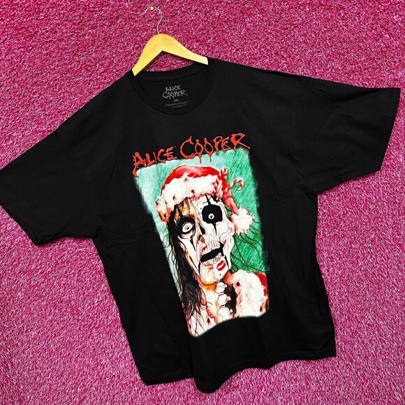Alice Cooper Santa Claws is Coming to Town Xmas Album Tee 2X - Picture 3 of 4